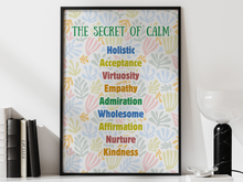 Load image into Gallery viewer, Secret of Calm Wall Art Print