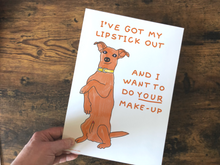 Load image into Gallery viewer, Lipstick Dog - Red Rocket Wall Art Print