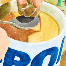 Load image into Gallery viewer, Teabagging Husband Squeezes... Framed Painting
