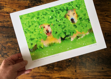 Load image into Gallery viewer, Cheeky Labs Peeping out of my Unkempt Bush