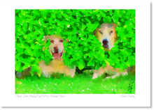 Load image into Gallery viewer, Cheeky Labs Peeping out of my Unkempt Bush