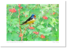 Load image into Gallery viewer, Early Morning Swallow in the Bushes