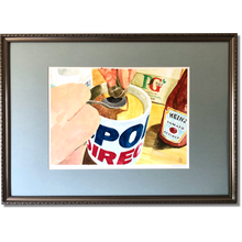 Load image into Gallery viewer, Teabagging Husband Squeezes... Framed Painting

