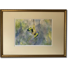 Load image into Gallery viewer, Tits Hanging Out in the Garden - Framed Painting
