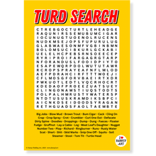 Load image into Gallery viewer, Rude Funny Bathroom Wall Art Toilet Humour Wordsearch
