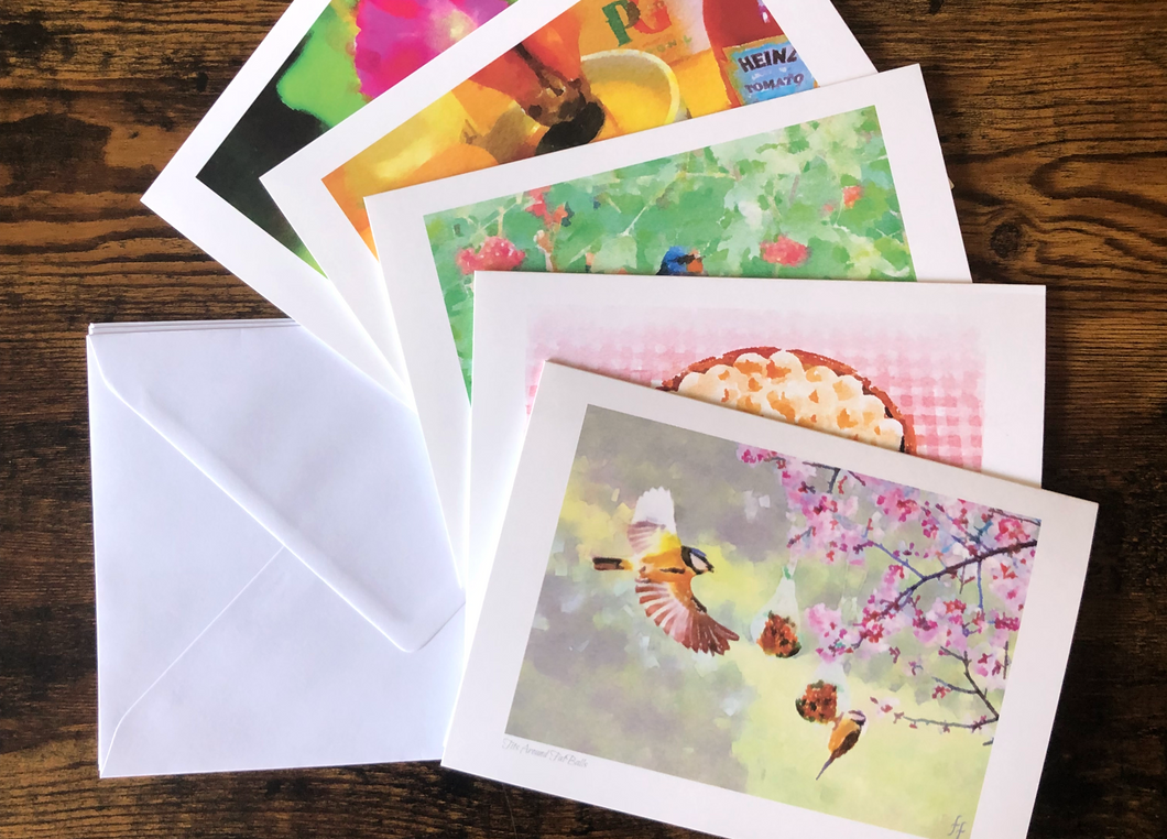 A5 Greeting Cards x 5