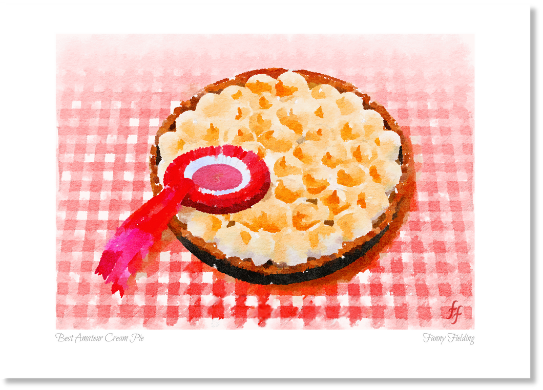 Best Amateur Cream Pie - Fanny Fielding - Wall Art Print – Fanny Fielding  Art