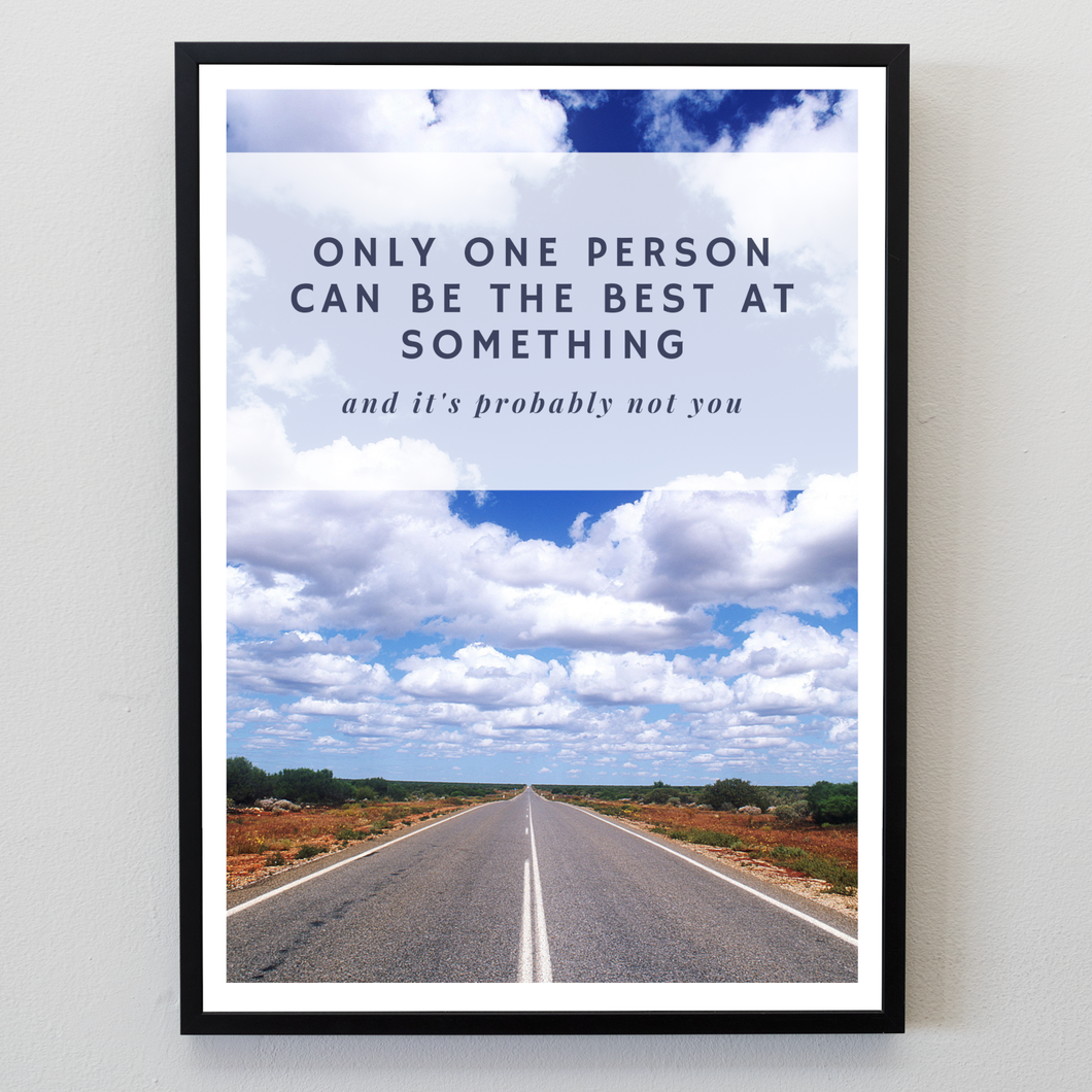 Only One Person...